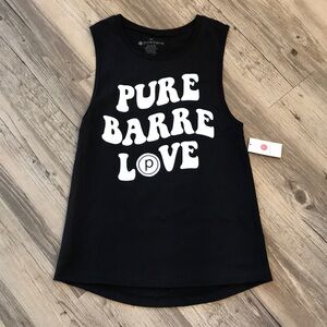 Pure Barre Black Groovy Love Tank